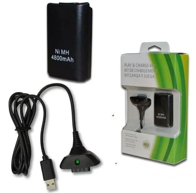 Carga Y Juega Para Control Xbox 360
